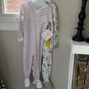 NWT! Burts bees baby organic pajamas - 2 pack